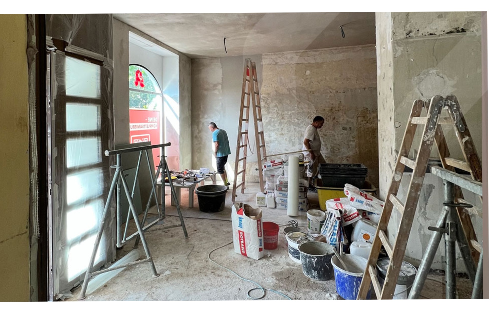 Büroumbau Gewerbe - Vorher